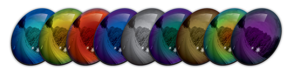 施耐德独有的多种多样的染色, 反射膜色彩